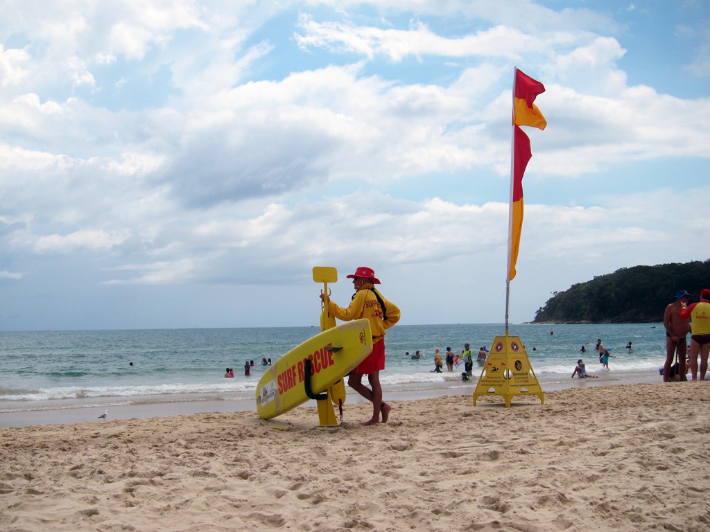 Lifeguards på Noosa beach